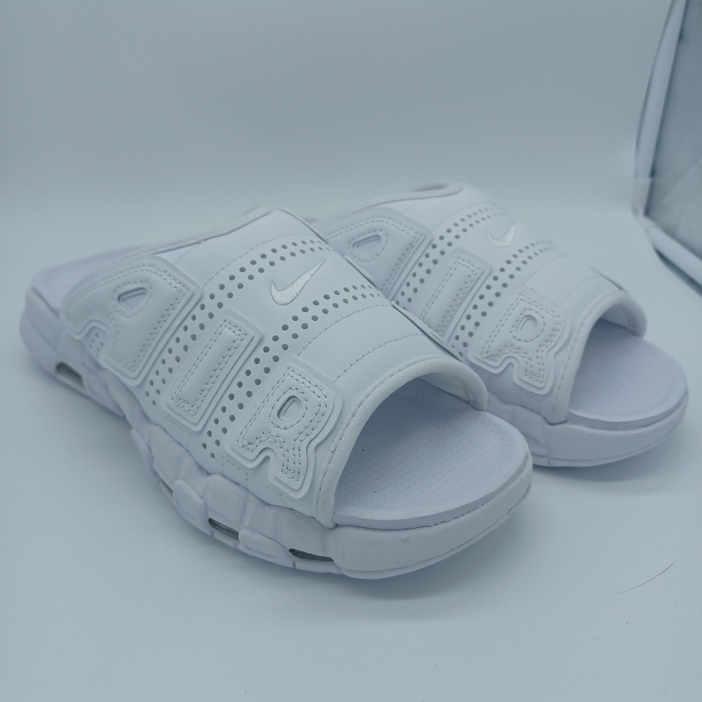 Nike Air More Uptempo Slide 'Triple White'